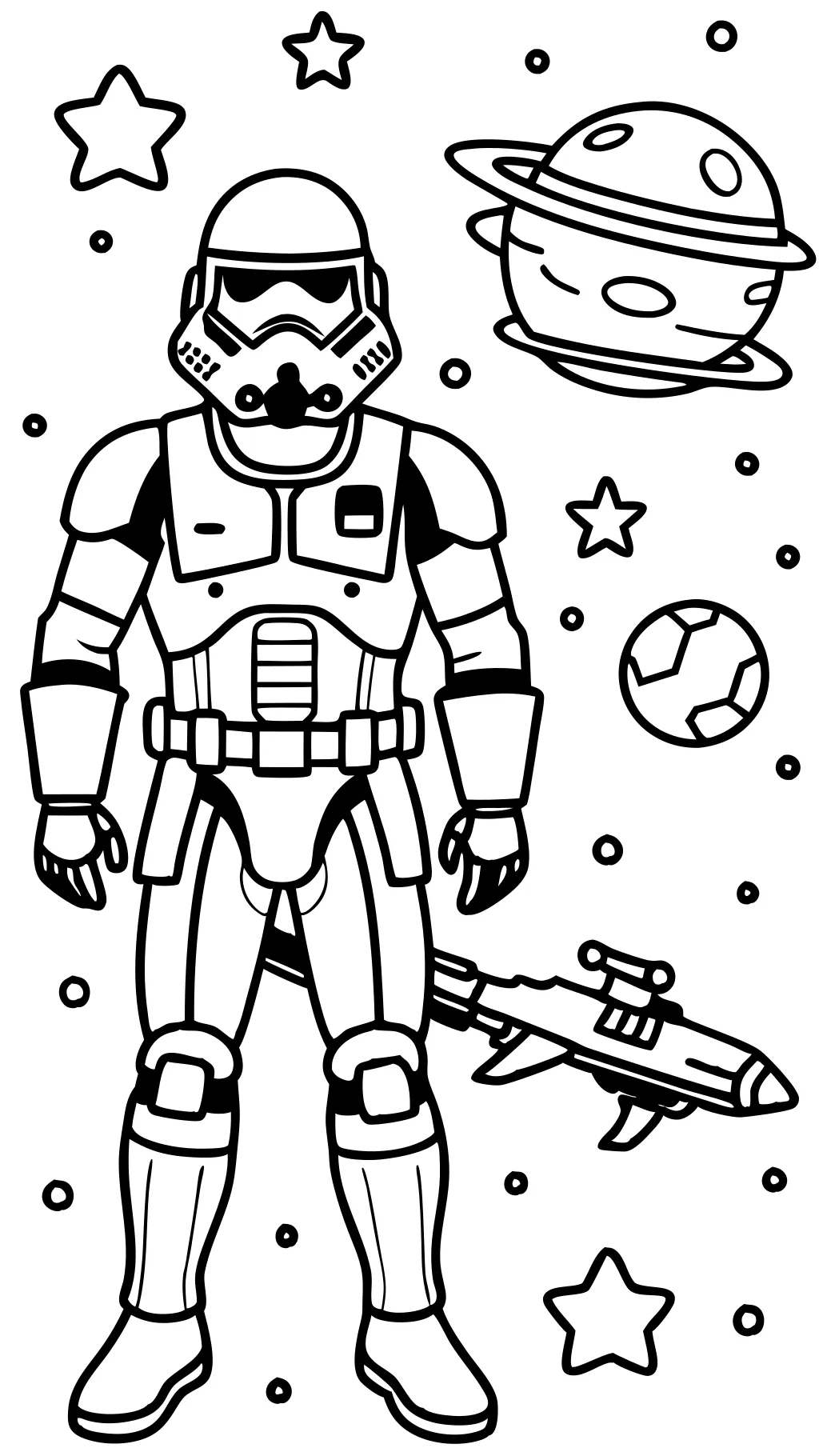 Página para colorear de Storm Trooper